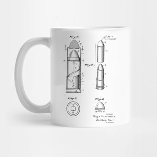 Lipstick Case Vintage Patent Hand Drawing Mug